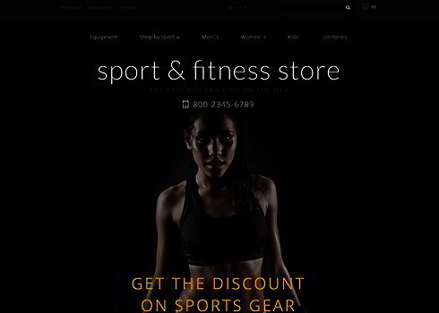 Fitness Training OpenCart Template
