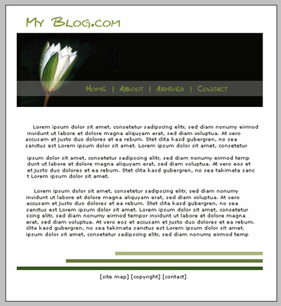 Blog Layout Design Tutorial: Final Result