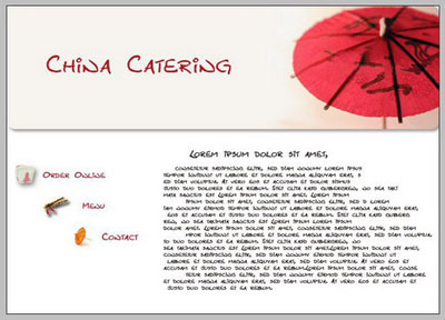 China Web Layout Tutorial: Final Result (Click to enlarge)