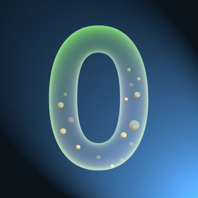 Transparent Letter Effect with Photoshop Tutorial: Final Result