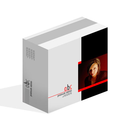 Software Box Design with Adobe Photoshop Tutorial: Final Result (Click to enlarge)