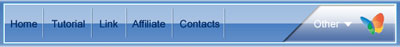 Windows Media Player Navbar Tutorial: Final Result (Click to enlarge)