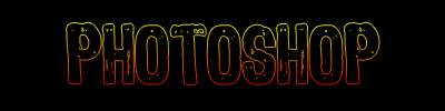 Outline Gradient Text Tutorial: Final Result