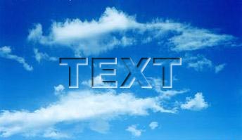 Cool Transparent Text Effect in Photoshop Tutorial: Final Result