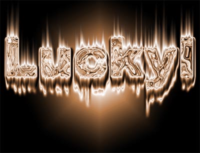Melted Text Effect Tutorial: Final Result