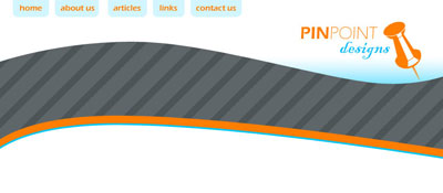 Colorful Website Header Tutorial: Final Result (Click to enlarge)