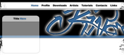 Website Layout Tutorial: Final Result (Click to enlarge)