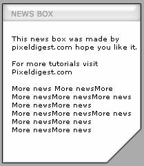 Create Information Box Tutorial: Final Result