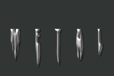 Create a Metal Melting or Dripping Tutorial: Final Result (Click to enlarge)