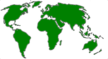 World Map Circle