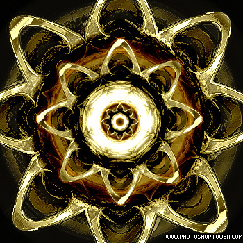 Golden Flower Effect Tutorial: Final Result