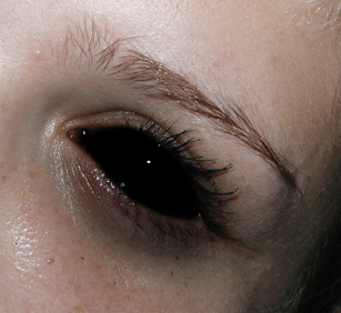 Turning Eyes Black Tutorial: Final Result