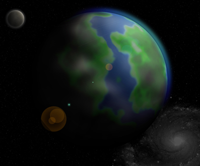 Photo Realistic Planet Tutorial: Final Result (Click to enlarge)