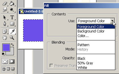 Choosing Colors and Fills