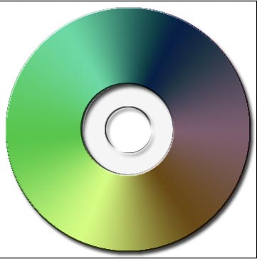 Creating a CD in Photoshop Tutorial: Final Result