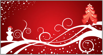 Abstract Christmas Wallpaper Tutorial: Final Result
