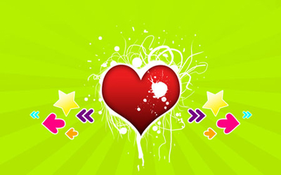 Splash My Heart Wallpaper Tutorial: Final Result