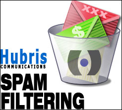 Professional Logo for Hubris Communications Spam Filter Tutorial: Final Result