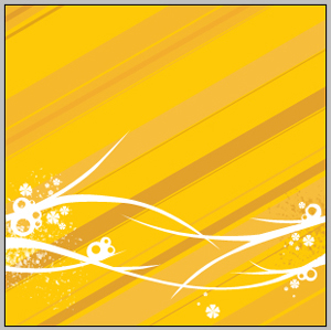 Create a Nice Yellow Background Illustration Tutorial: Final Result