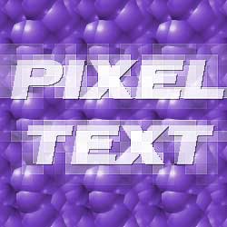 Pixelated Text Effect Tutorial: Final Result