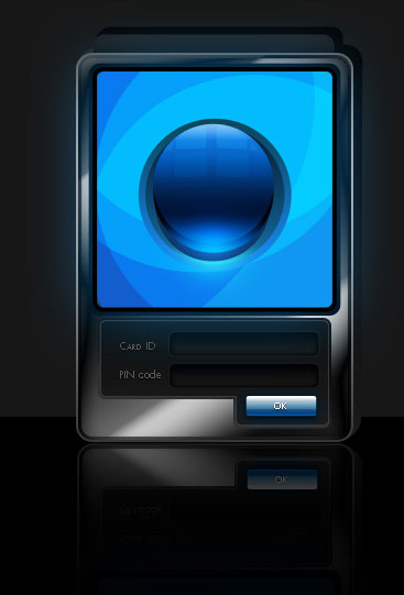 Futuristic ATM Software Interface Tutorial: Final Result