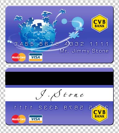 Create a Nice Credit Card in Photoshop CS Tutorial: Final Result
