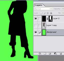 Making Silhouettes in Photoshop Tutorial: Final Result