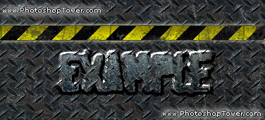 Construction Metal Effect Tutorial: Final Result