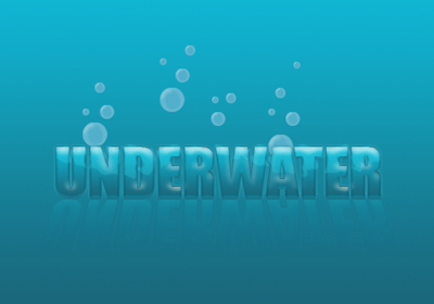 Underwater Text Tutorial: Final Result (Click to enlarge)