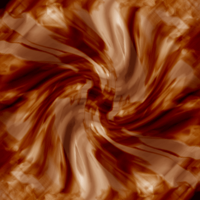 Create a Glossy Warping Fire Twirl Tutorial: Final Result