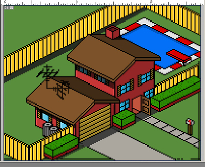 Expanding a Pixel House Tutorial: Final Result (Click to enlarge)