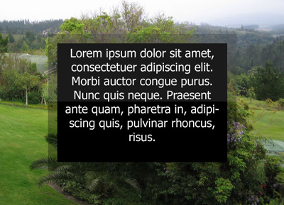 Create a Transparent Effect Like that Used by Vista Tutorial: Final Result (Click to enlarge)