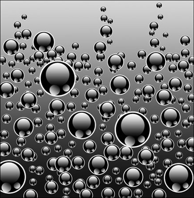 Texture of Black Bubbles Effects Tutorial: Final Result