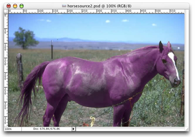 Color Replacement in Photoshop CS Tutorial: Final Result (Click to enlarge)