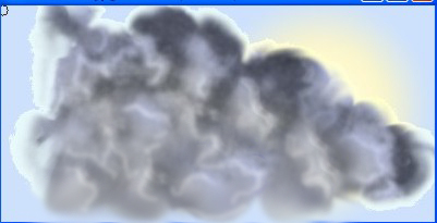 Draw Clouds and Sky Tutorial: Final Result
