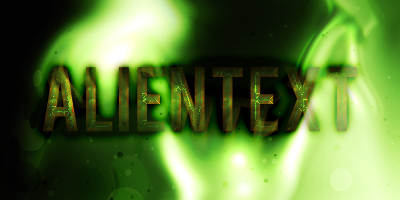 DirectoryMix Alien-Entity Text Effect Tutorial: Final Result