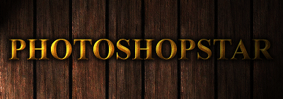 Simple Golden Text Effect Tutorial: Final Result