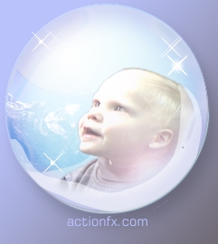 Placing the Boy into the Bubble Tutorial: Final Result