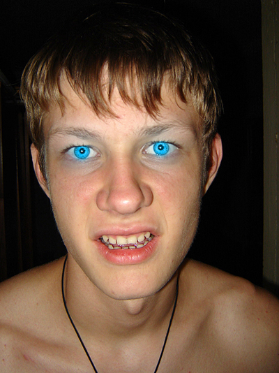 Light from the Eyes Tutorial: Final Result (Click to enlarge)
