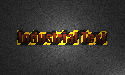 ndustrial Text Effect Tutorial: Final Result