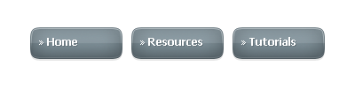 Glossy Navigation Buttons Tutorial: Final Result