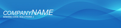 Glossy Web Banner Tutorial: Final Result (Click to enlarge)