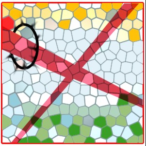 Honeycomb Stainedglass Window Tutorial: Final Result