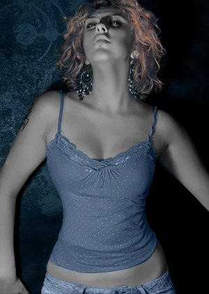 Color Photo - Grayscale Skin Tutorial: Final Result