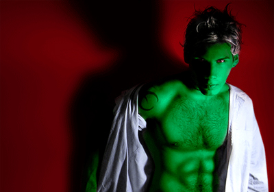Hulk Make Up Tutorial: Final Result (Click to enlarge)