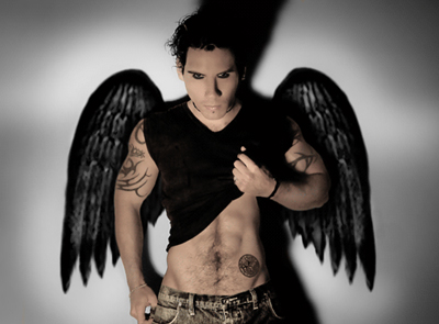 Goth Make Up-Wings Montage Tutorial: Final Result (Click to enlarge)