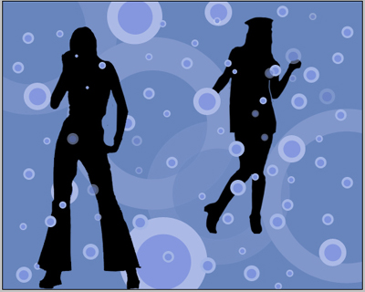Retro Dancers Illustration Tutorial: Final Result