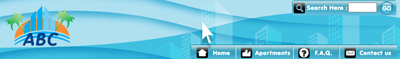 Header for Real Estate Website Tutorial: Final Result (Click to enlarge)