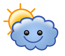 Learn to Draw a Weather Icon for Your Webpage Tutorial: Final Result
