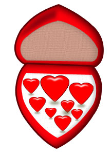 Heart Filled Jewellery Case Tutorial: Final Result